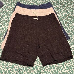 wonder nation Black, Gray & Blue Knit Lounge Shorts - 3 Pack